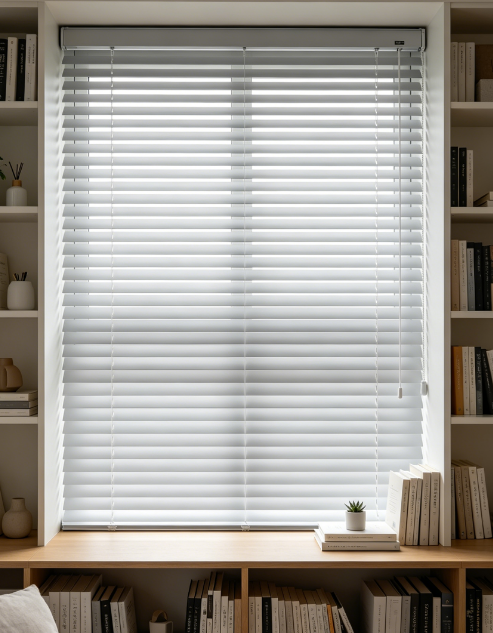 PVC Venetian Blind 75×160cm, Light Grey