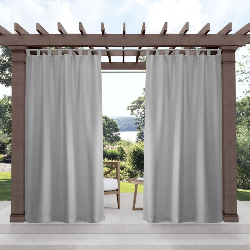 Solid Light Filtering Curtain Panel Pair, 54x144, Cloud Grey