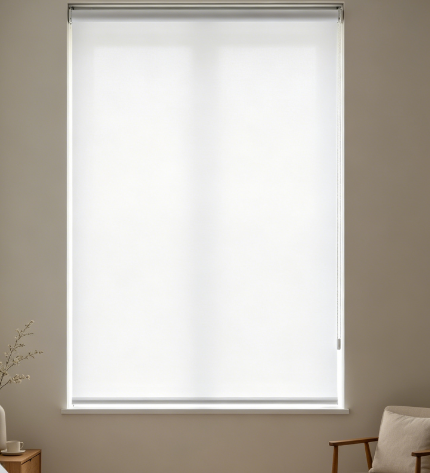 Blackout Roller Blind 60×140cm, Pure White