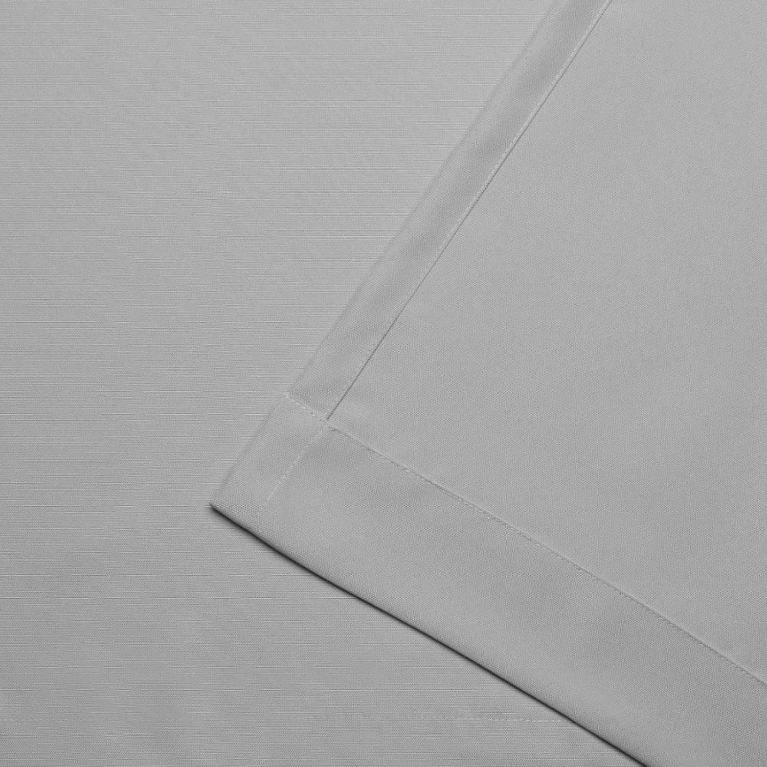 Solid Light Filtering Curtain Panel Pair, 54x144, Cloud Grey - Image 6