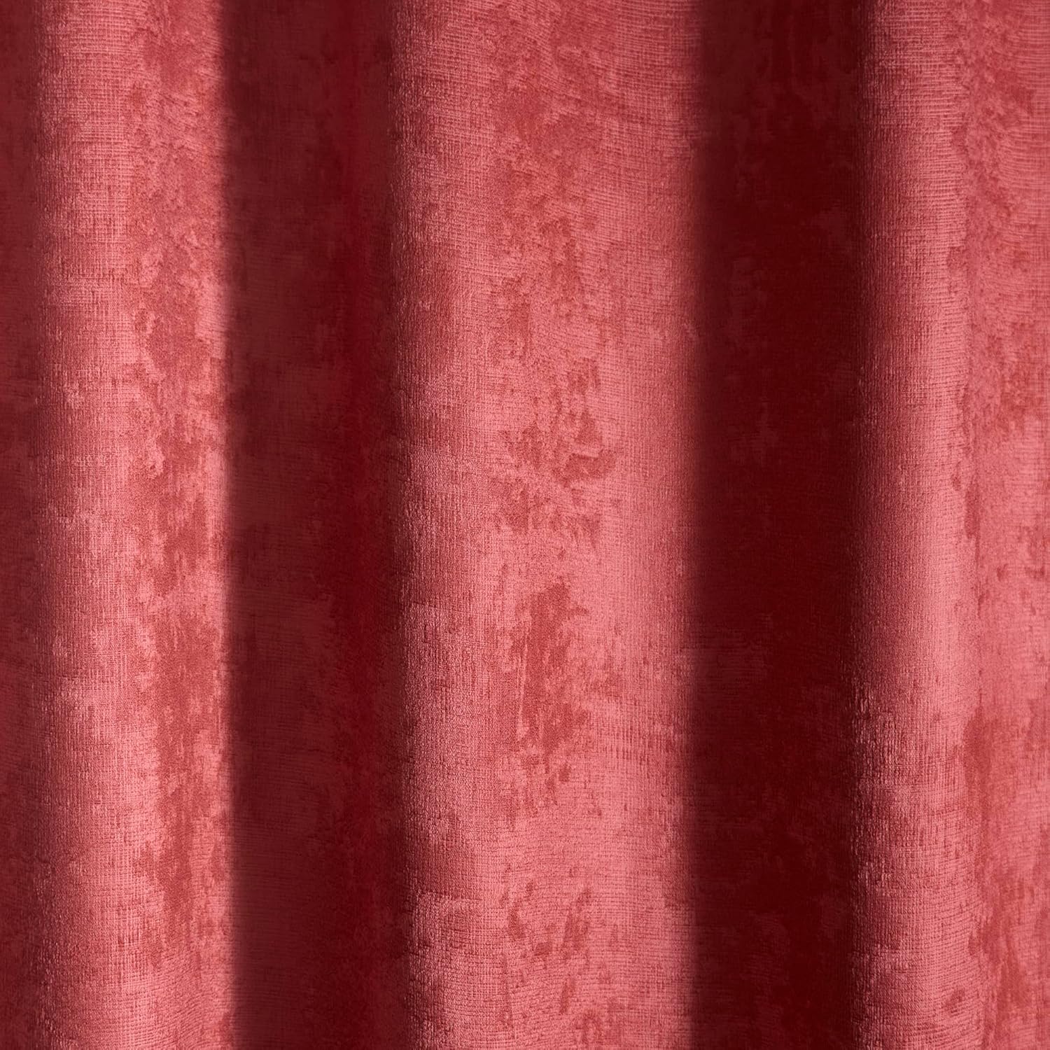 Blood Orange Eyelet Curtains – W46 x L54 (117 x 137 cm) – Thermal Window Treatment for Bedroom/Living Room/Door - Image 3